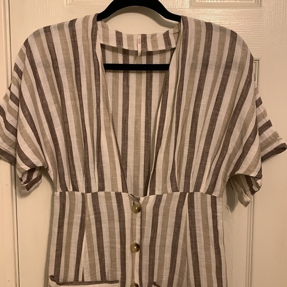 Free People Monday Linen Blend Dress Size XS - Picture 2 of 10